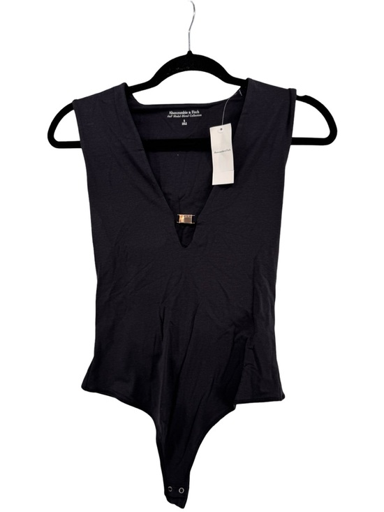 Abercrombie & Fitch Tops - Abercrombie & Fitch Black V-Neck Bodysuit - Thong closure
